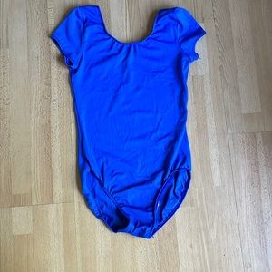 Blue Balara Dance Short Sleeved Leotard